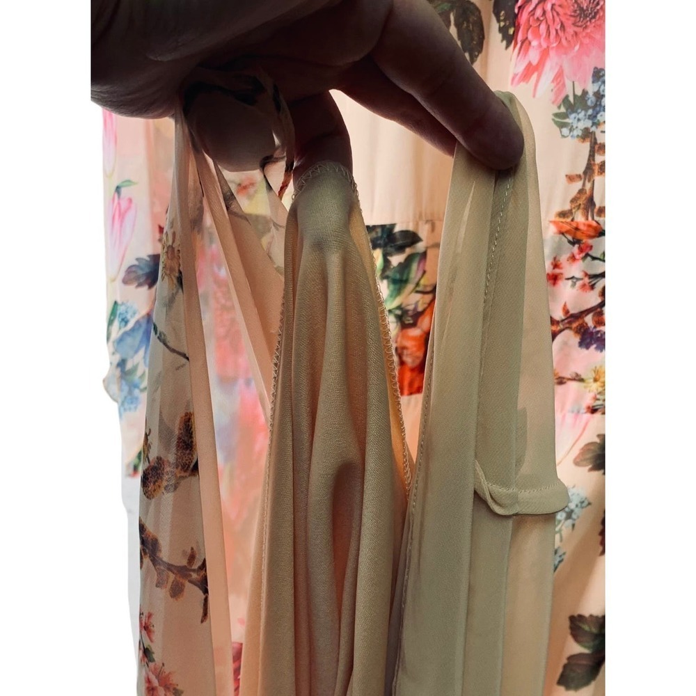 Eywasouls Malibu Claire Floral Maxi Dress Womens Size XS/S Long Sleeve $495 - Picture 8 of 15